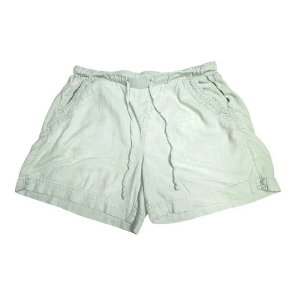 Briggs‎ Seafoam Green Linen Shorts Size Large - Picture 3 of 15